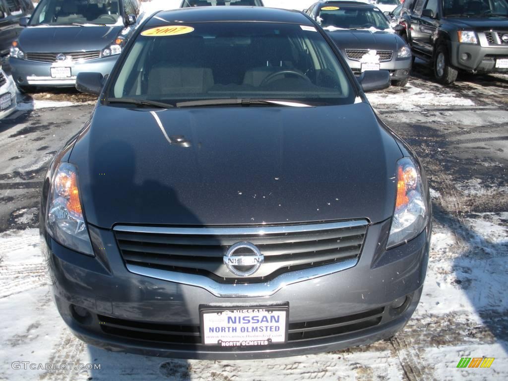 2007 Altima 2.5 S - Dark Slate Metallic / Charcoal photo #2