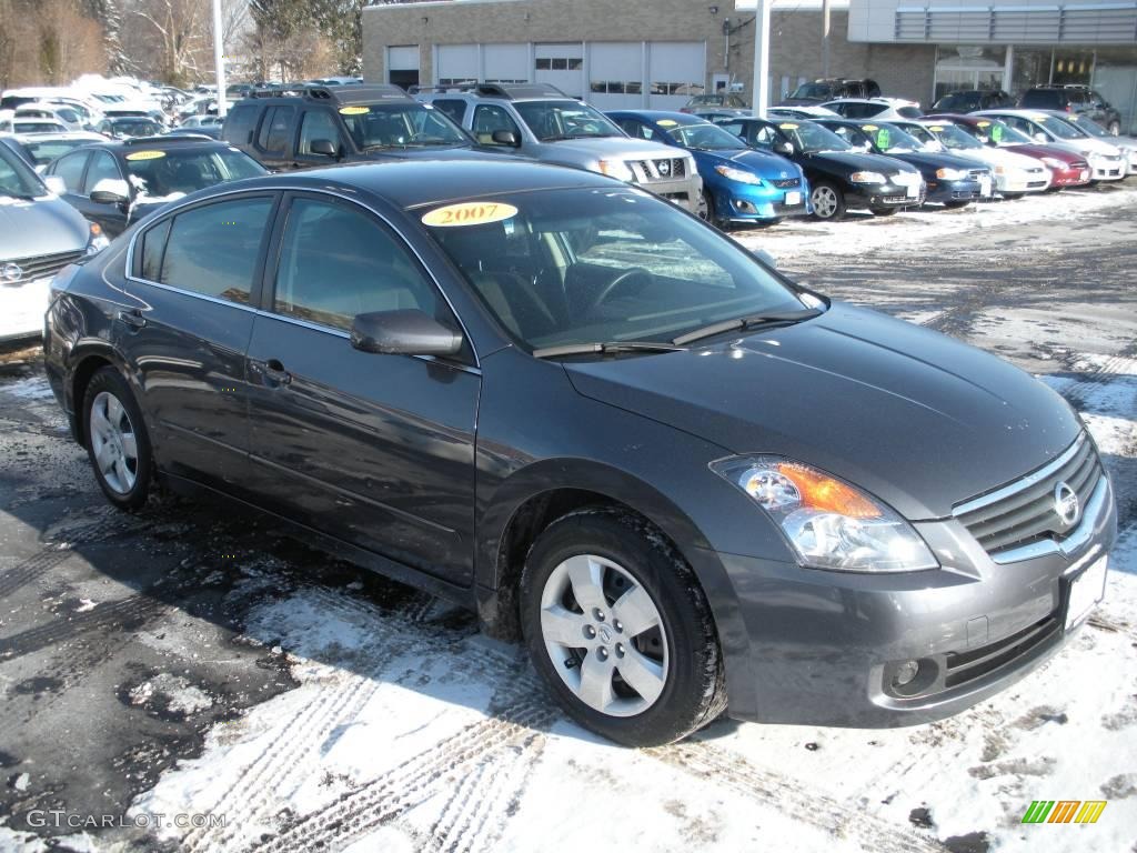 2007 Altima 2.5 S - Dark Slate Metallic / Charcoal photo #3