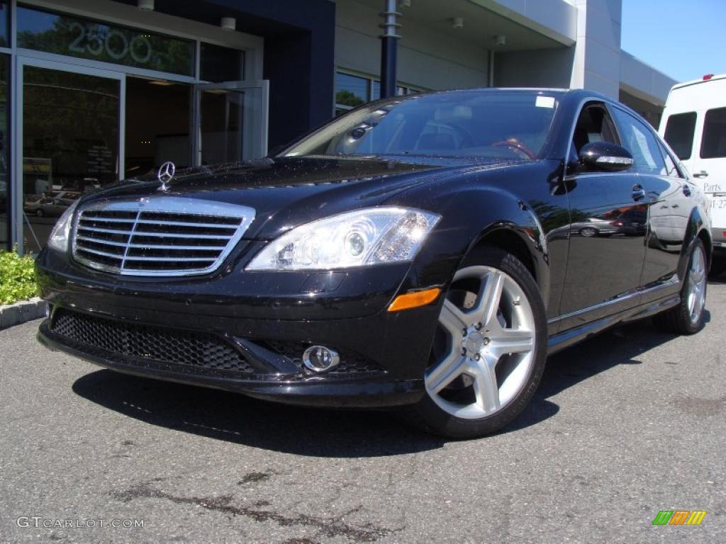 2008 S 550 4Matic Sedan - Black / Black photo #1