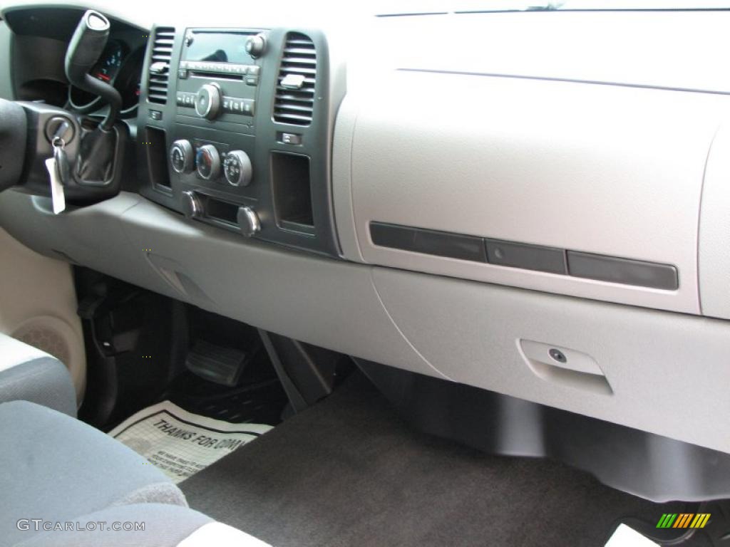 2008 Silverado 1500 LS Regular Cab - Blue Granite Metallic / Dark Titanium photo #9