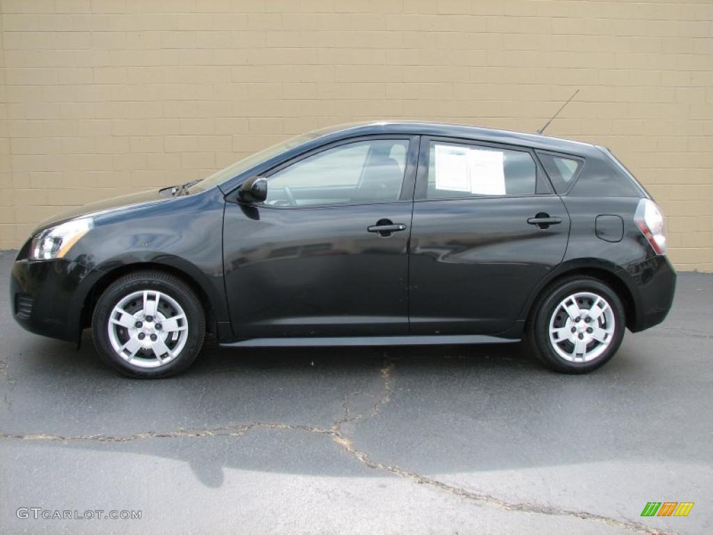 Jet Black Metallic Pontiac Vibe