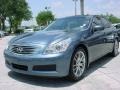 2008 Lakeshore Slate Light Blue Infiniti G 35 Sedan  photo #12