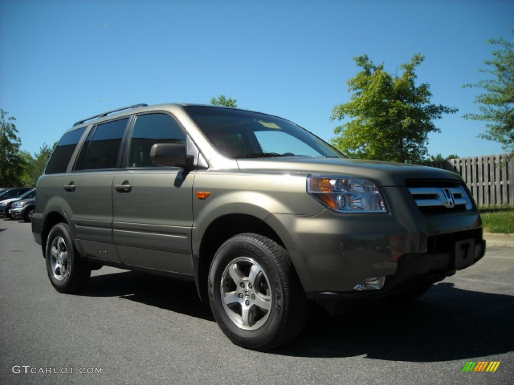 2008 Pilot EX-L 4WD - Aberdeen Green Metallic / Olive photo #1
