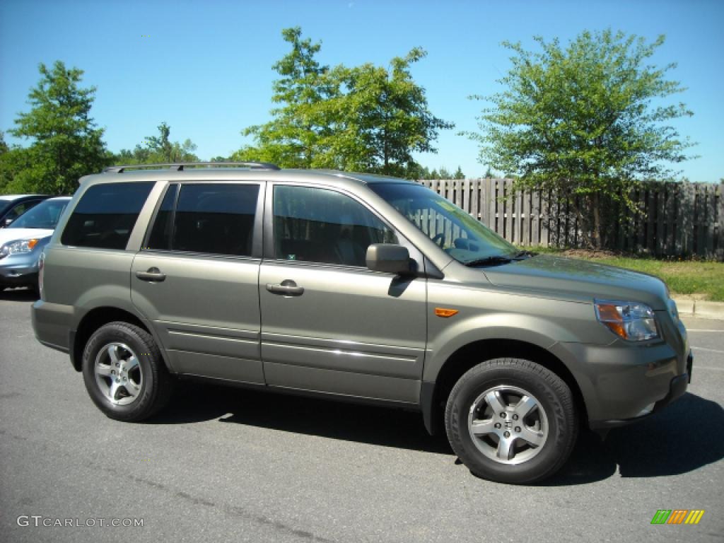 2008 Pilot EX-L 4WD - Aberdeen Green Metallic / Olive photo #2