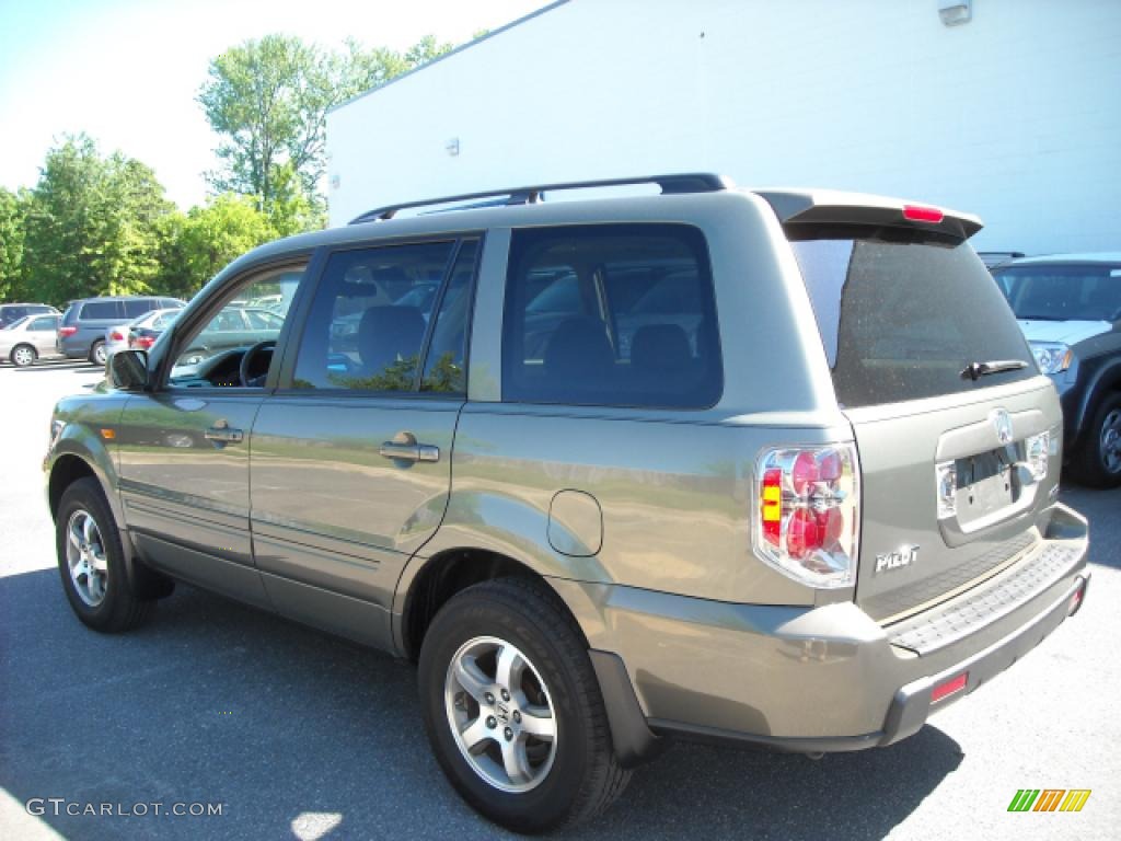 2008 Pilot EX-L 4WD - Aberdeen Green Metallic / Olive photo #6