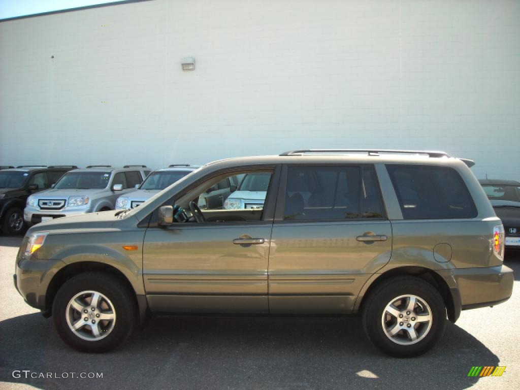 2008 Pilot EX-L 4WD - Aberdeen Green Metallic / Olive photo #7