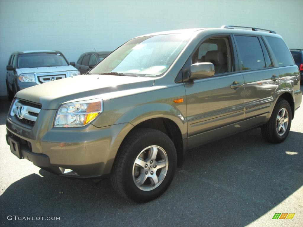 2008 Pilot EX-L 4WD - Aberdeen Green Metallic / Olive photo #8