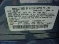 B30: Lakeshore Slate Light Blue 2008 Infiniti G 35 Sedan Color Code