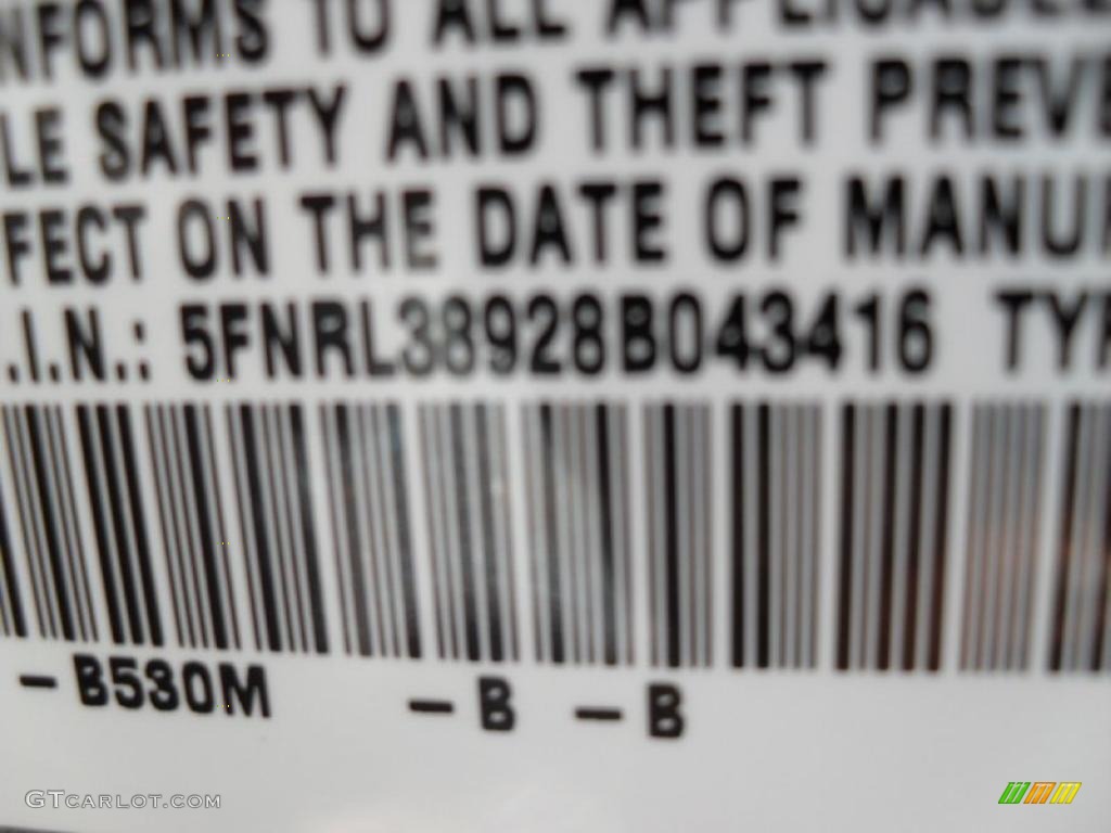 2008 Odyssey Touring - Ocean Mist Metallic / Gray photo #19