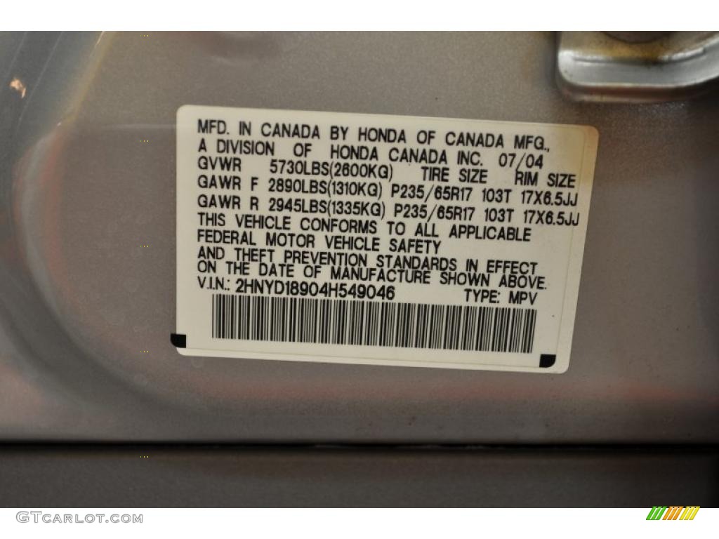 2004 MDX  - Starlight Silver Metallic / Quartz photo #13