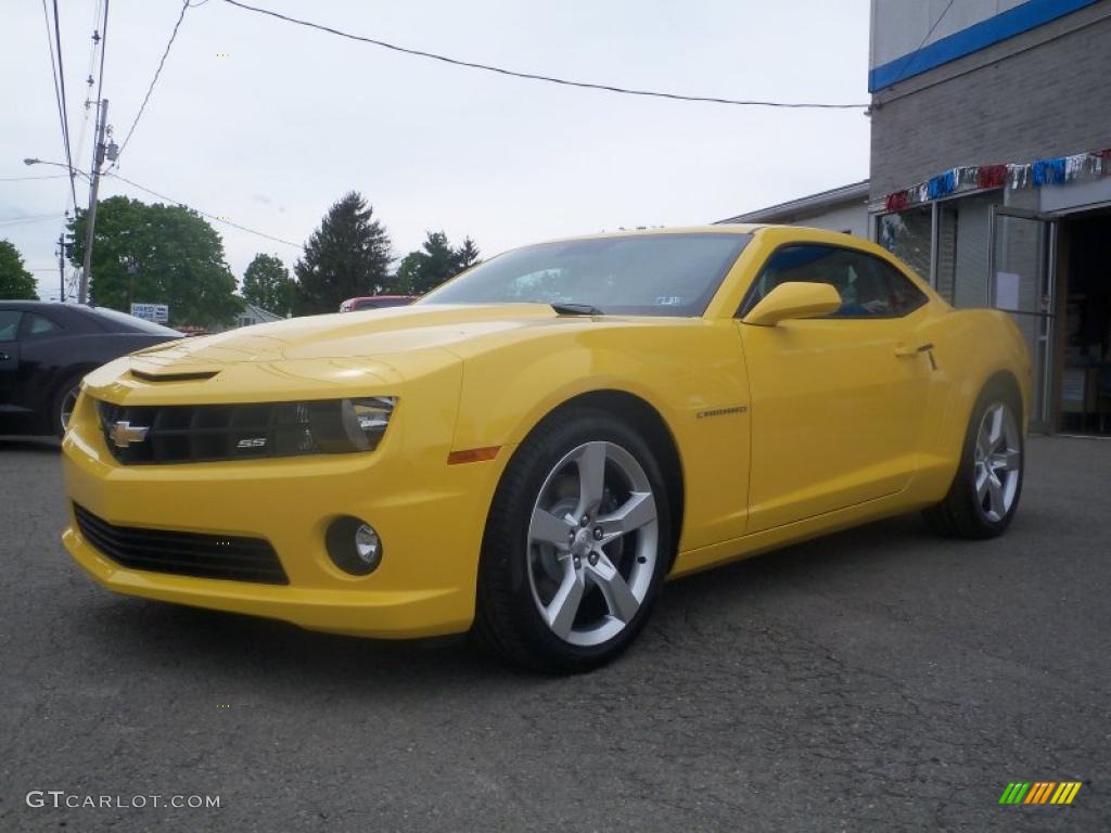 2010 Camaro SS Coupe - Rally Yellow / Black photo #1