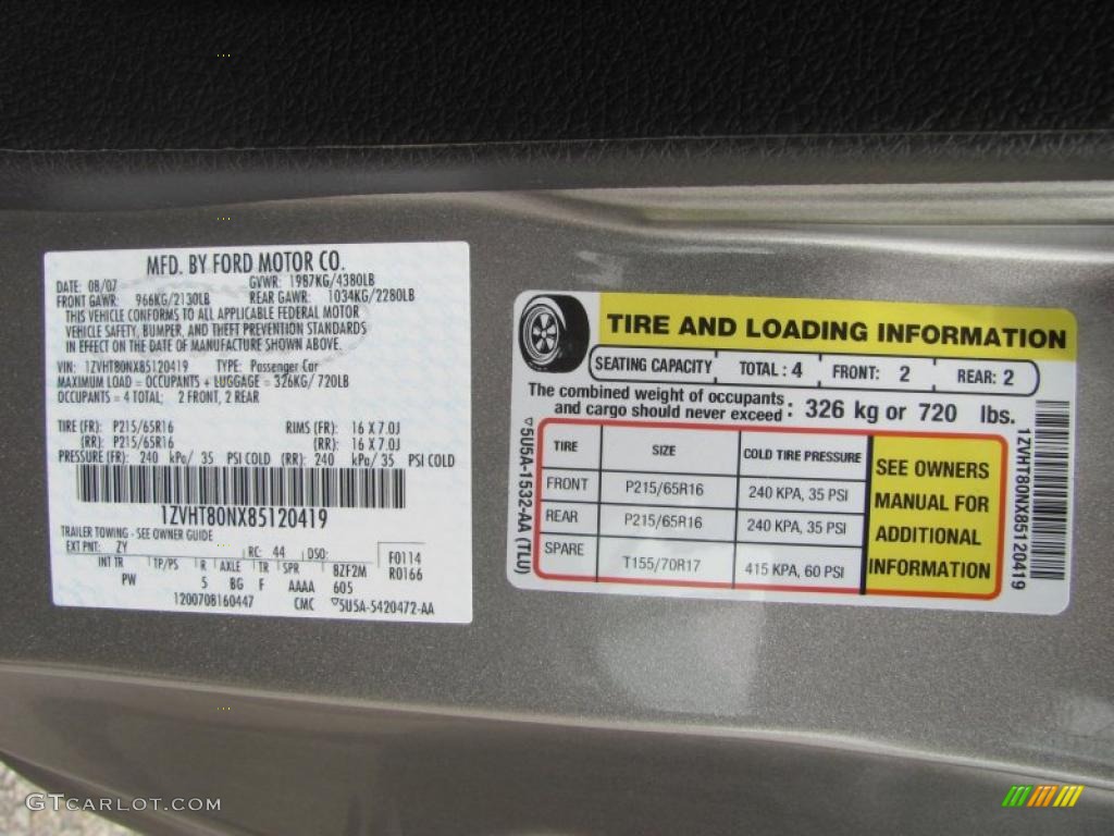 2008 Mustang V6 Deluxe Coupe - Vapor Silver Metallic / Dark Charcoal photo #15