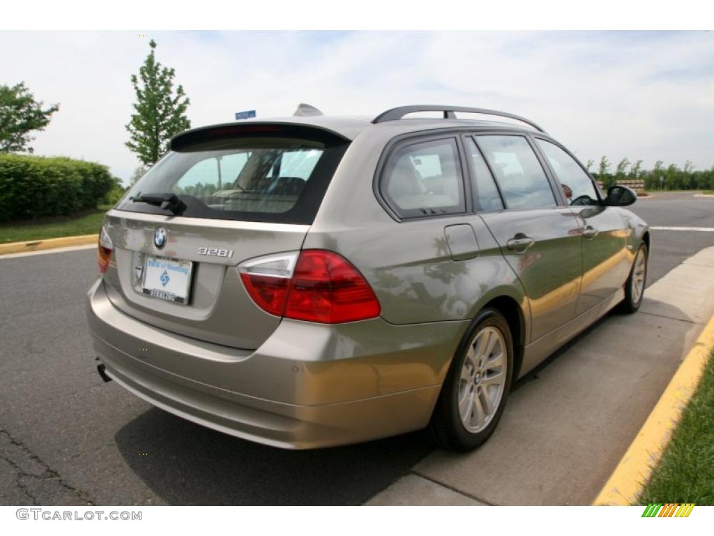 2007 3 Series 328i Wagon - Platinum Bronze Metallic / Beige photo #6