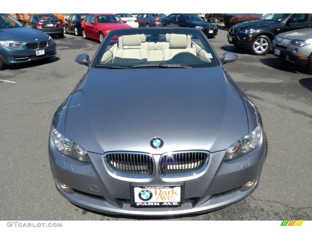 2009 3 Series 328i Convertible - Space Grey Metallic / Cream Beige Dakota Leather photo #5