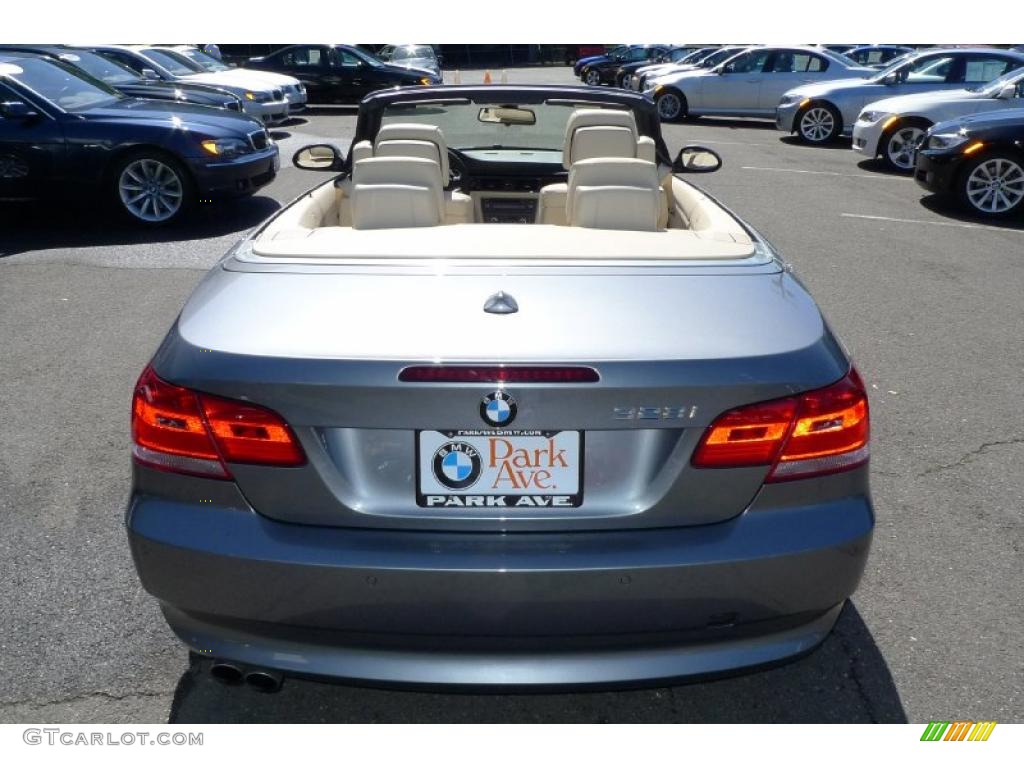 2009 3 Series 328i Convertible - Space Grey Metallic / Cream Beige Dakota Leather photo #9