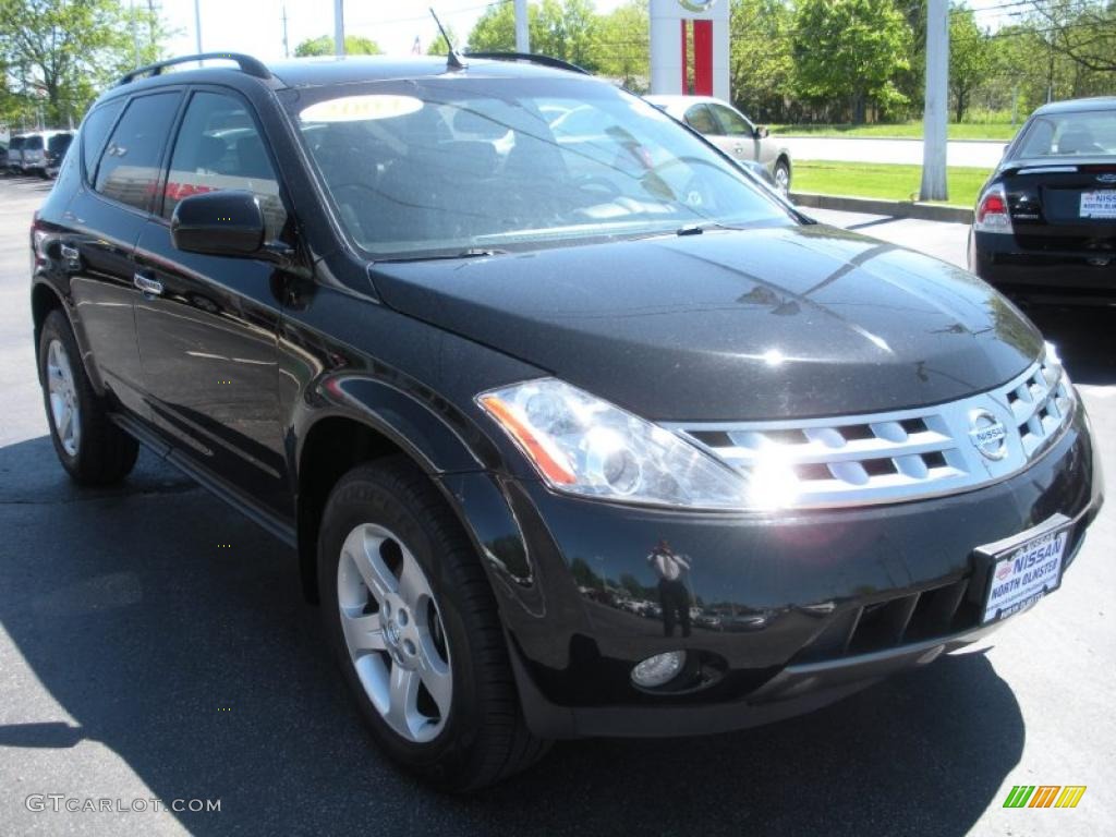 2004 Murano SL AWD - Super Black / Charcoal photo #3