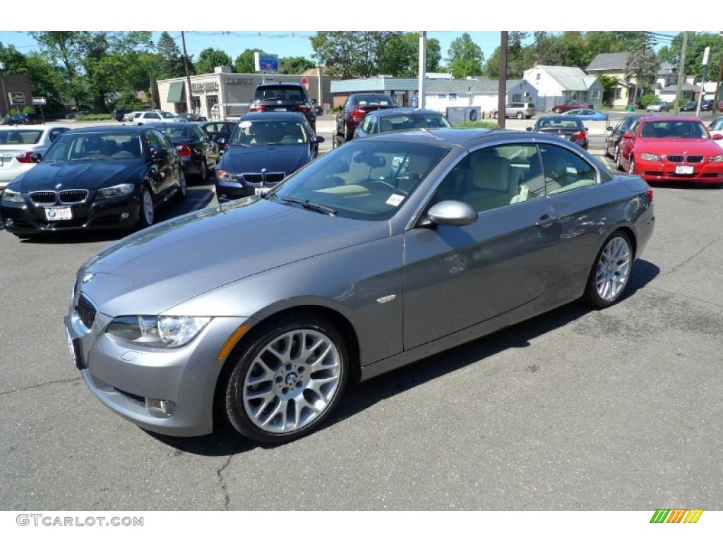 2009 3 Series 328i Convertible - Space Grey Metallic / Cream Beige Dakota Leather photo #45