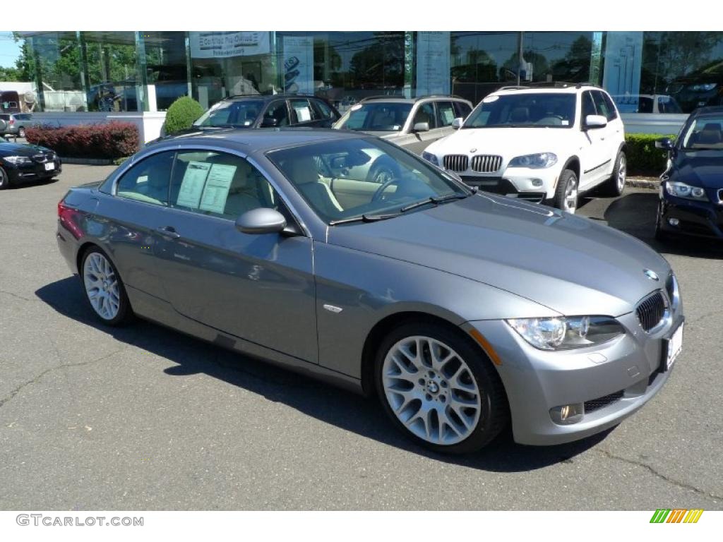 2009 3 Series 328i Convertible - Space Grey Metallic / Cream Beige Dakota Leather photo #46