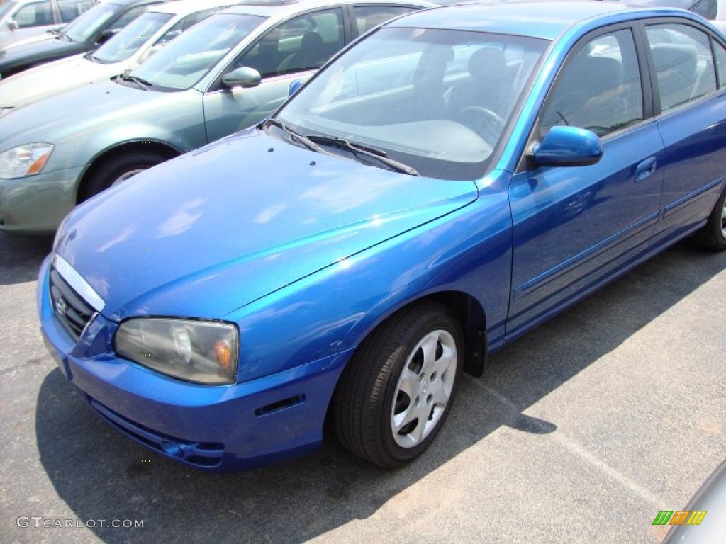 2006 Elantra GLS Sedan - Tidal Wave Blue / Gray photo #2