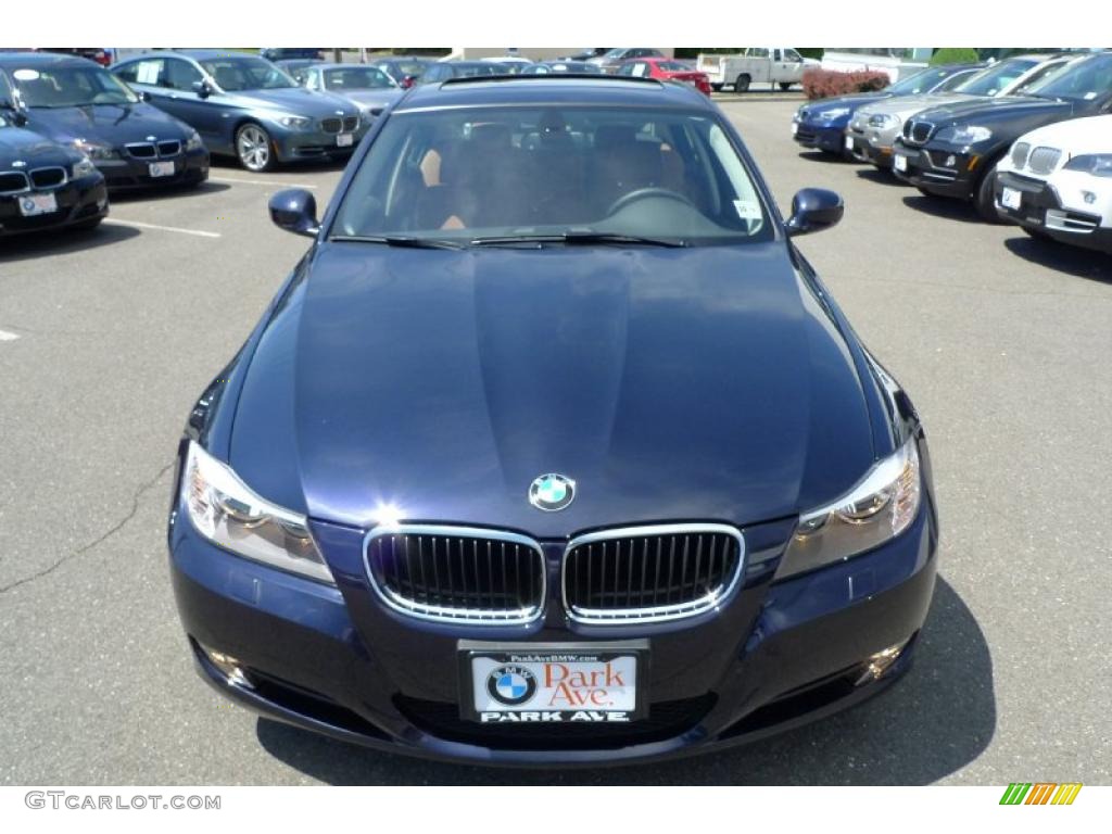 2010 3 Series 328i xDrive Sedan - Monaco Blue Metallic / Saddle Brown Dakota Leather photo #7
