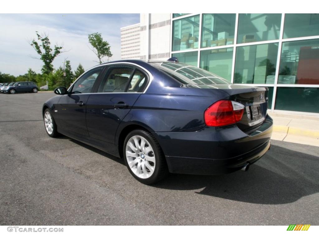 2007 3 Series 335i Sedan - Monaco Blue Metallic / Beige photo #4