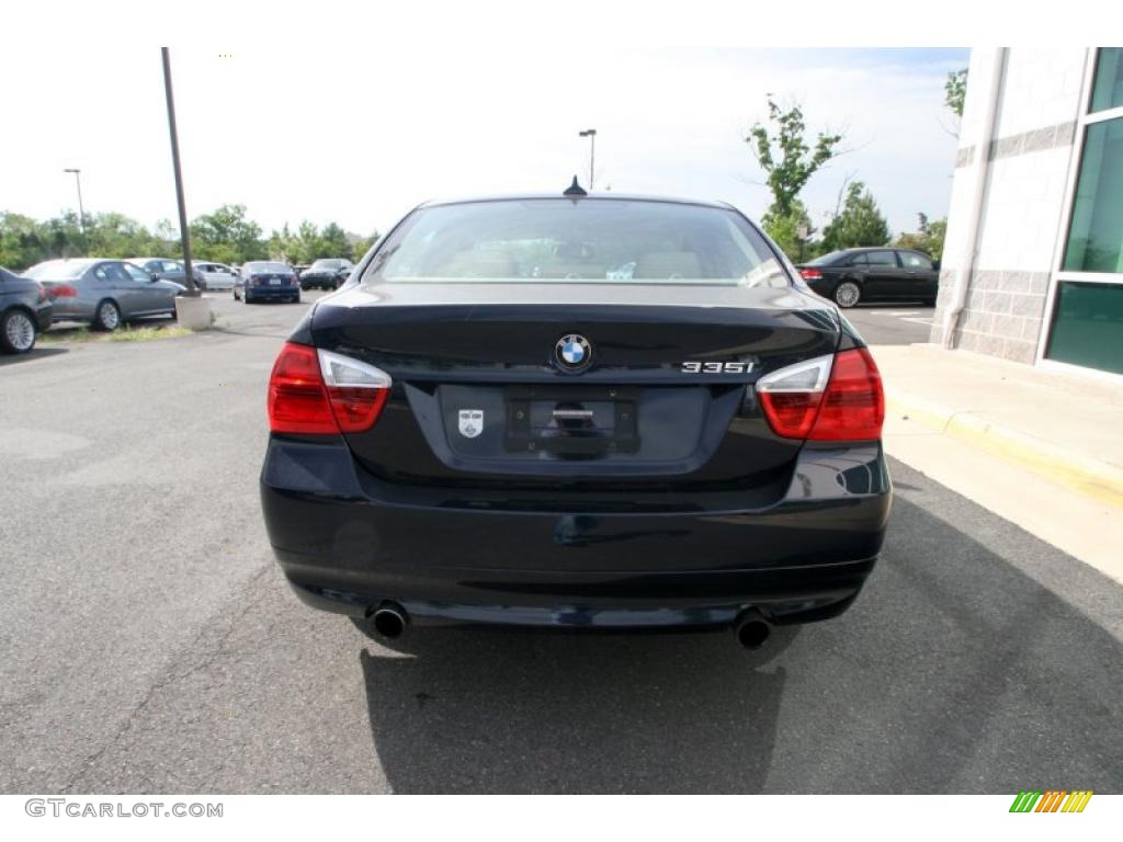 2007 3 Series 335i Sedan - Monaco Blue Metallic / Beige photo #5