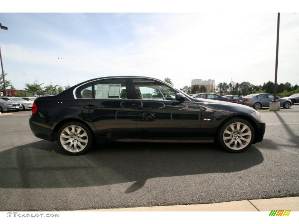 2007 3 Series 335i Sedan - Monaco Blue Metallic / Beige photo #7