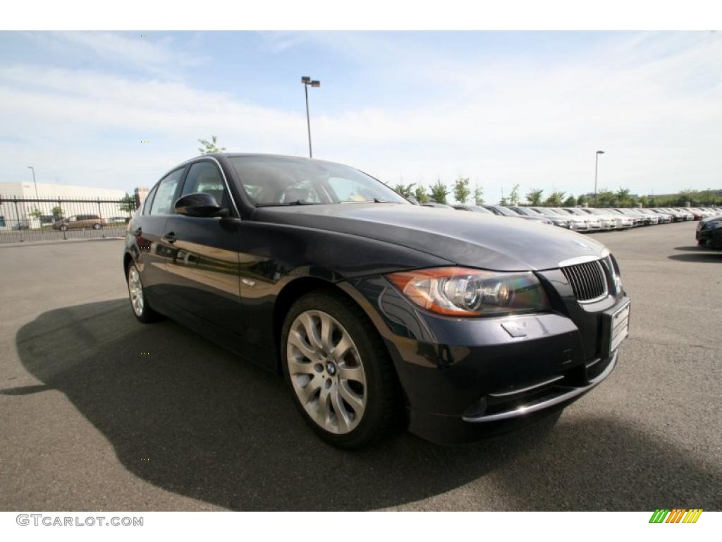 2007 3 Series 335i Sedan - Monaco Blue Metallic / Beige photo #8