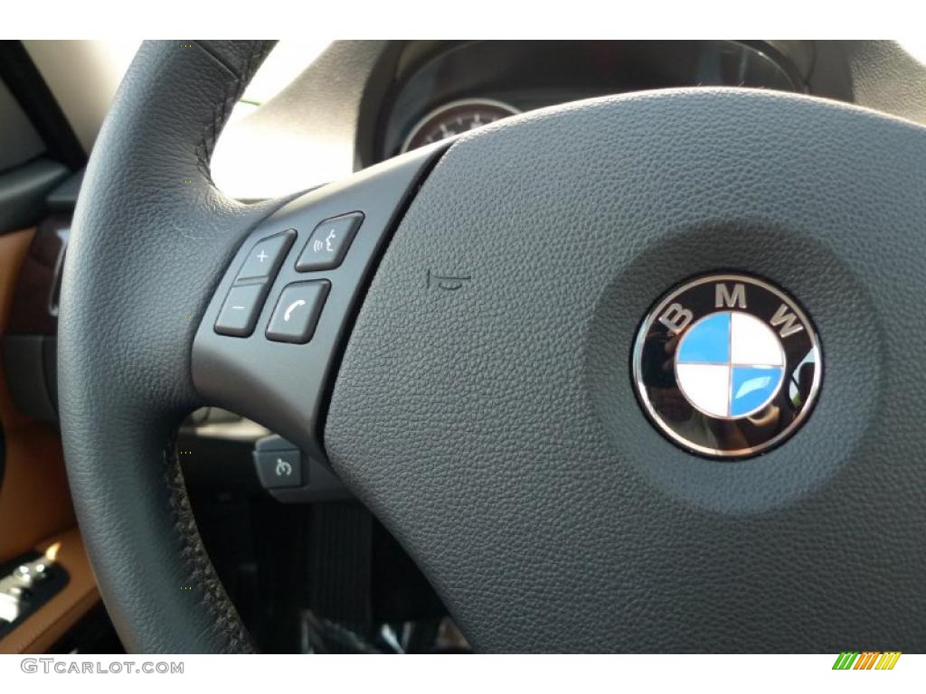 2010 3 Series 328i xDrive Sedan - Monaco Blue Metallic / Saddle Brown Dakota Leather photo #37