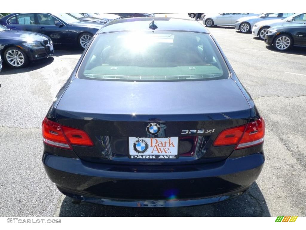 2007 3 Series 328xi Coupe - Monaco Blue Metallic / Saddle Brown/Black photo #19