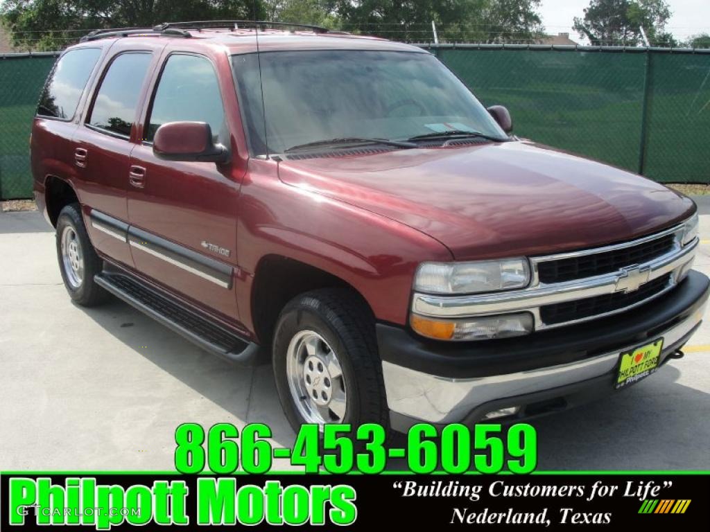 2001 Tahoe LT - Redfire Metallic / Tan/Neutral photo #1