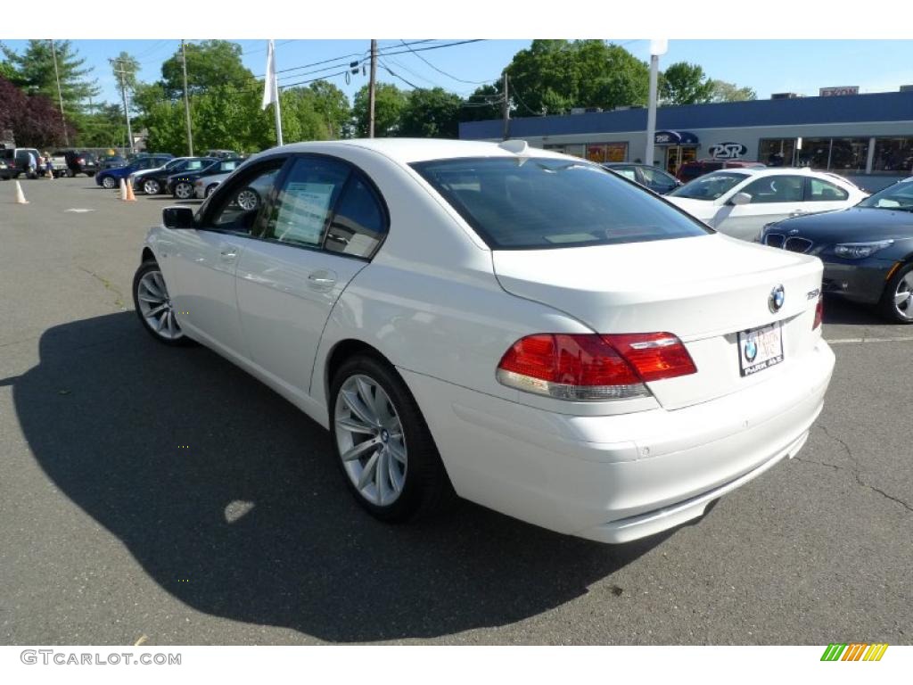 2008 7 Series 750i Sedan - Alpine White / Black photo #2