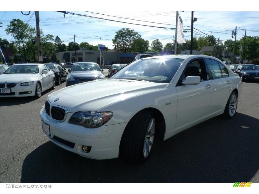 2008 7 Series 750i Sedan - Alpine White / Black photo #4