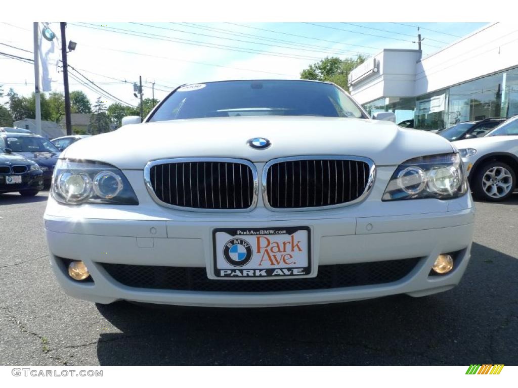 2008 7 Series 750i Sedan - Alpine White / Black photo #11