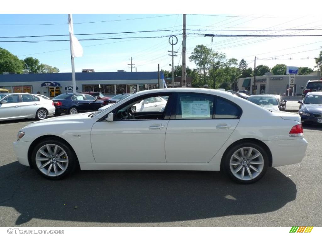 2008 7 Series 750i Sedan - Alpine White / Black photo #15