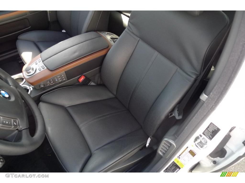 2008 7 Series 750i Sedan - Alpine White / Black photo #27