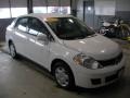 2008 Fresh Powder White Nissan Versa 1.8 S Sedan  photo #3