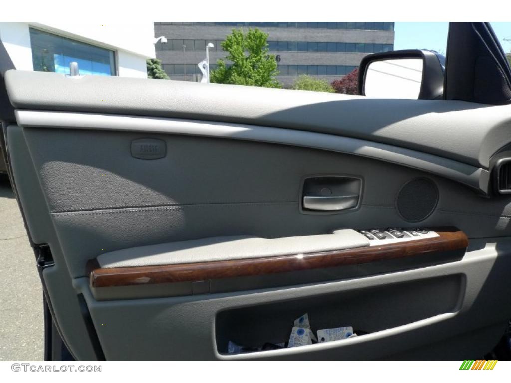 2007 7 Series 750Li Sedan - Monaco Blue Metallic / Flannel Grey photo #23
