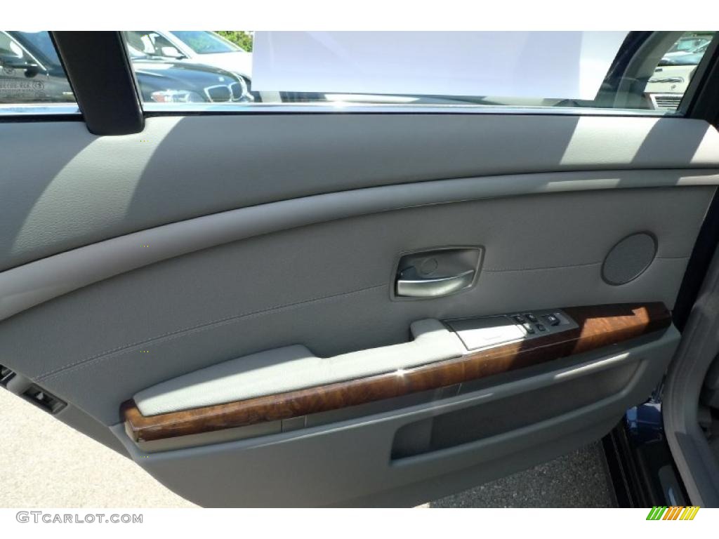 2007 7 Series 750Li Sedan - Monaco Blue Metallic / Flannel Grey photo #27