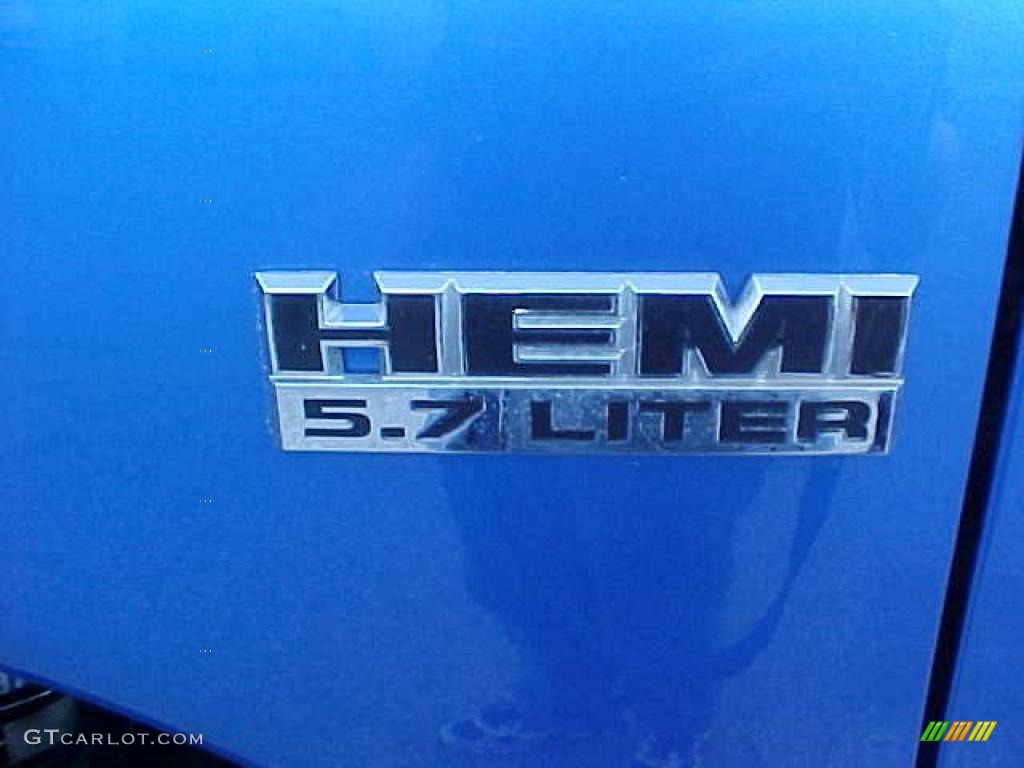 2007 Ram 1500 SLT Mega Cab 4x4 - Electric Blue Pearl / Medium Slate Gray photo #4