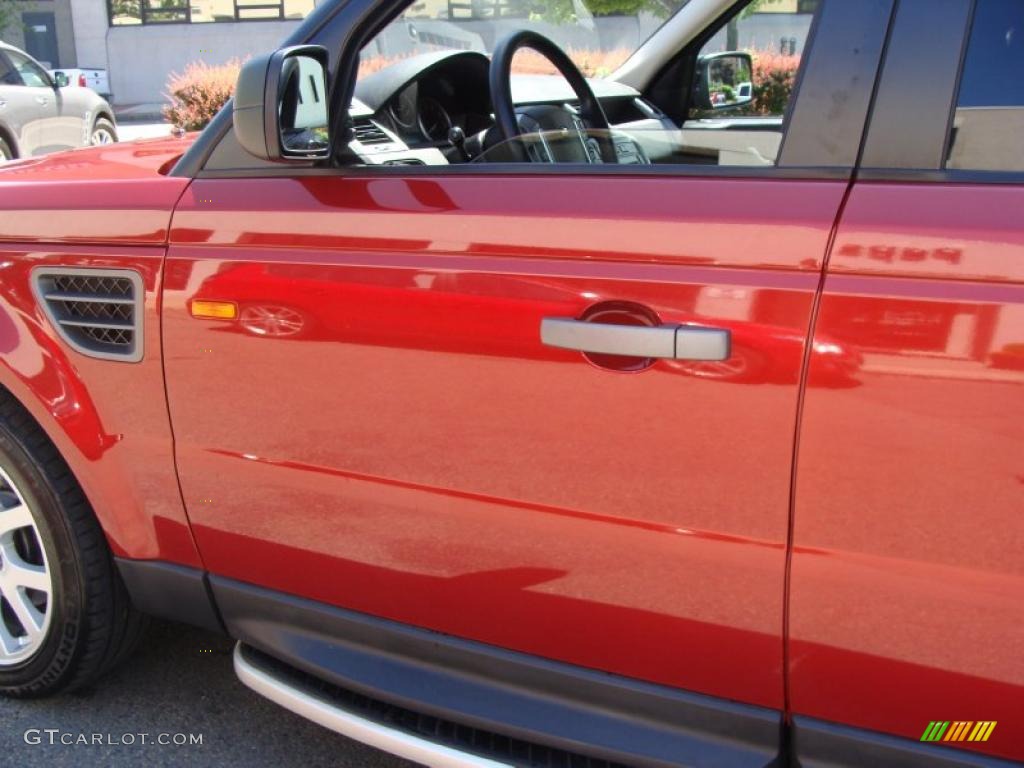 2008 Range Rover Sport HSE - Rimini Red Metallic / Ebony Black photo #17