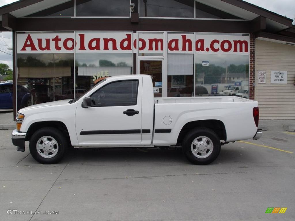 2006 Colorado LS Regular Cab - Summit White / Medium Pewter photo #1
