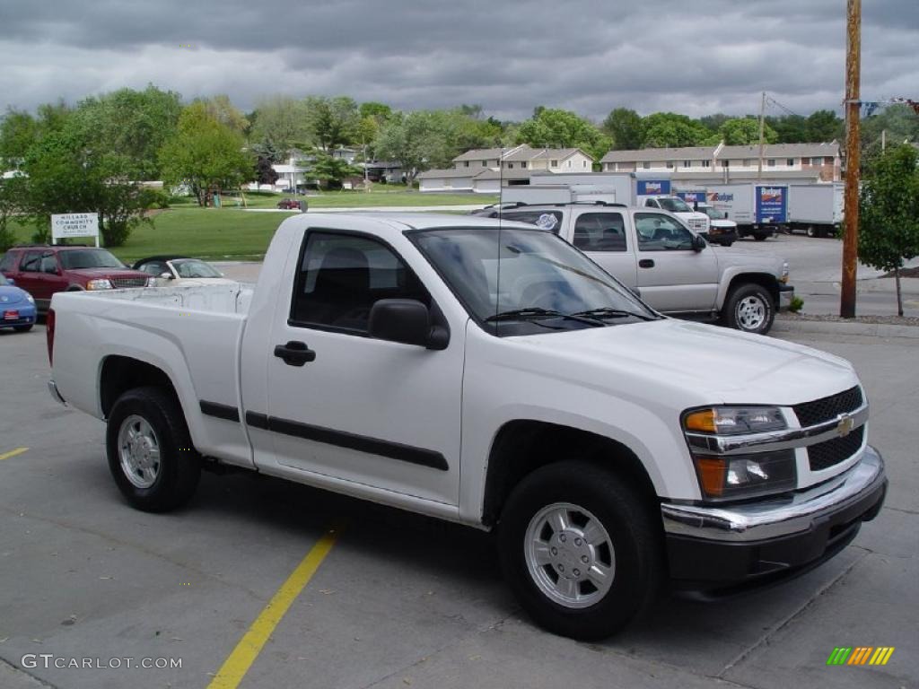 2006 Colorado LS Regular Cab - Summit White / Medium Pewter photo #3