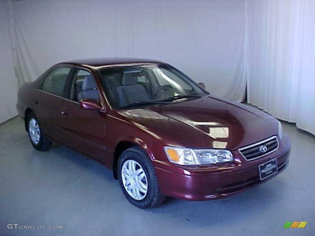 2001 Camry LE - Vintage Red Pearl / Oak photo #1