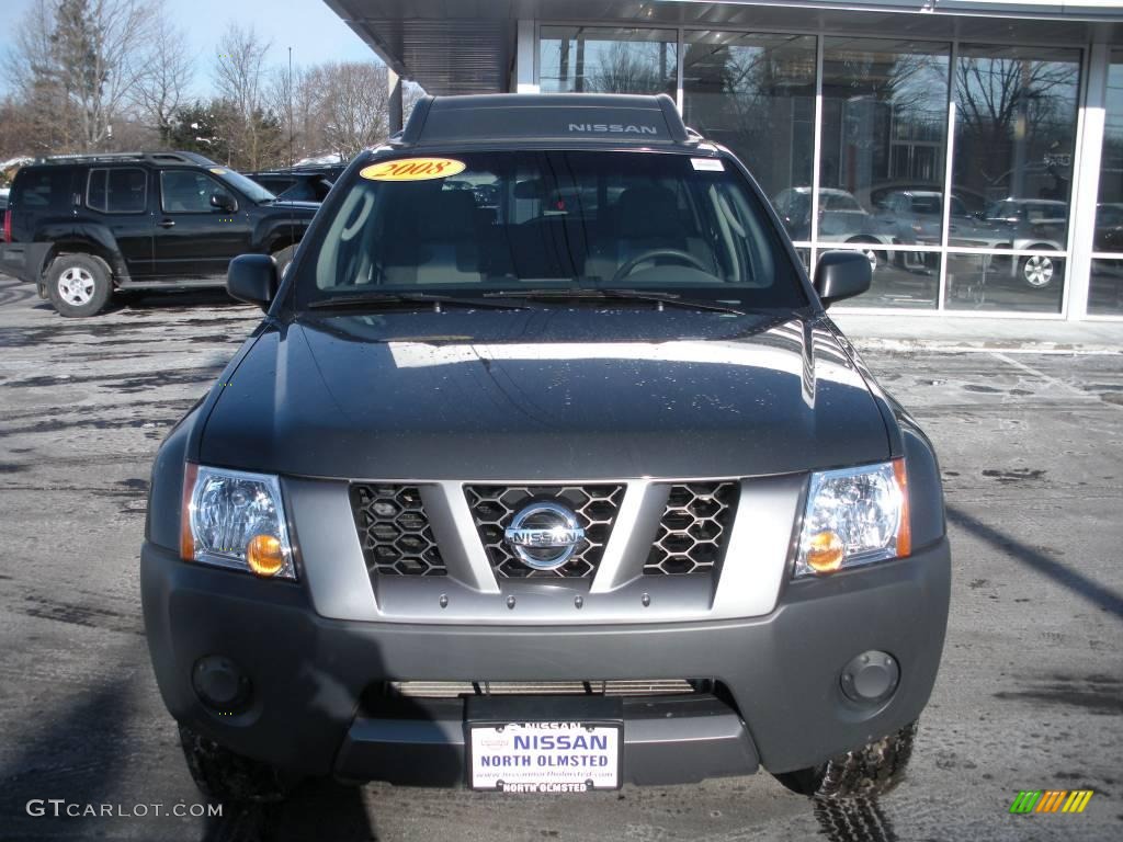 2008 Xterra S 4x4 - Night Armor Dark Gray / Steel/Graphite photo #2