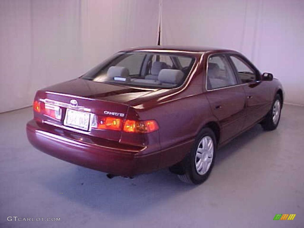 2001 Camry LE - Vintage Red Pearl / Oak photo #27