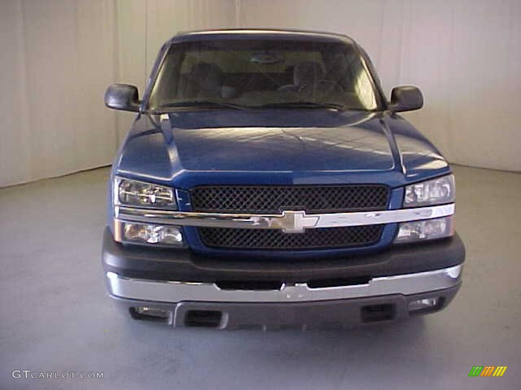 2003 Silverado 1500 LS Extended Cab - Arrival Blue Metallic / Dark Charcoal photo #2