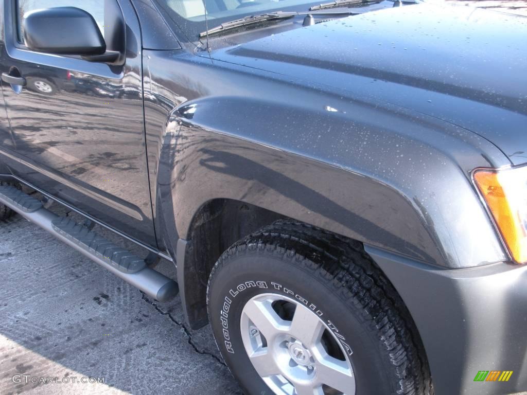 2008 Xterra S 4x4 - Night Armor Dark Gray / Steel/Graphite photo #4