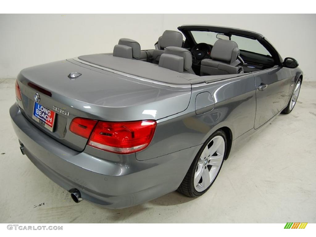 2007 3 Series 335i Convertible - Space Gray Metallic / Grey photo #5