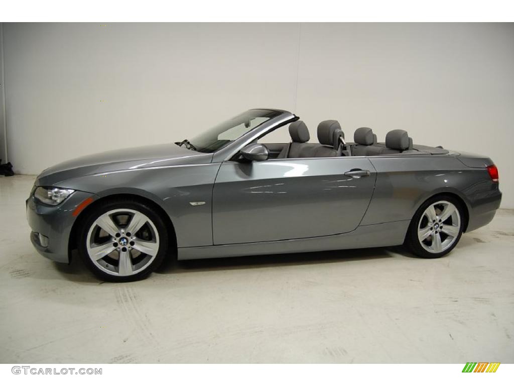 2007 3 Series 335i Convertible - Space Gray Metallic / Grey photo #9